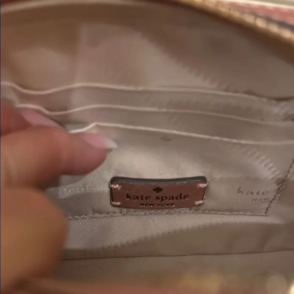 Kate Spade New York Pink Glitter Crossbody Bag